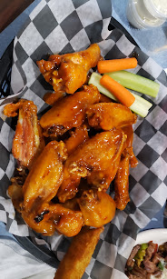 Signature wings at Referees Sports Bar